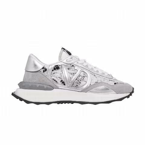 Valentino Wmns Lacerunner Low 'Lace - Silver Pastel Grey'