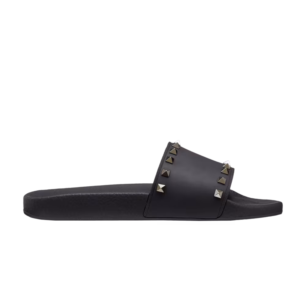 Valentino Rockstud Slide Black