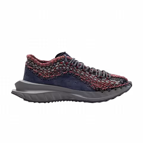 Valentino Garavani Crochet Lace-Up Sneaker 'Blue Cerise'