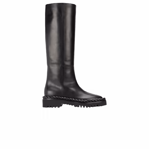 Valentino Wmns Rope Detail Knee-Length Boot 'Black'