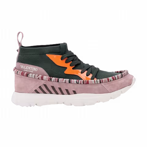 Valentino Heroes Tribe Sneaker 'Olive Orange Fluorescent'