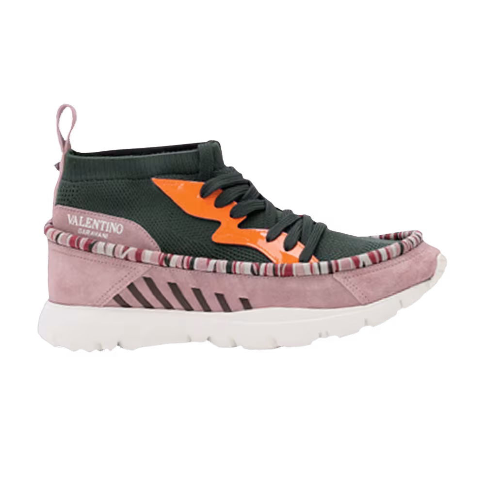 Valentino Heroes Tribe Sneaker Olive Orange Fluorescent