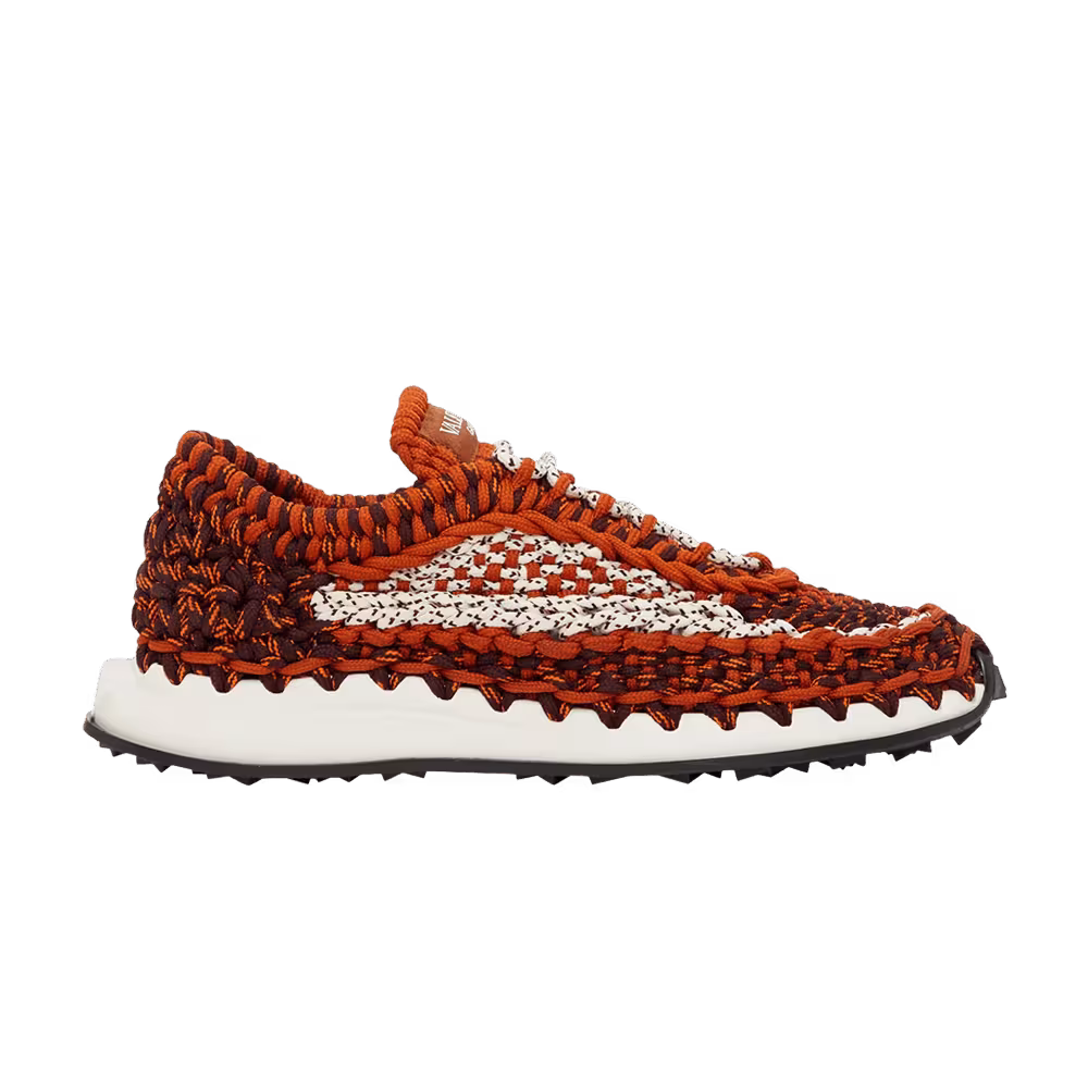 Valentino Crochet Sneakers Orange Zest