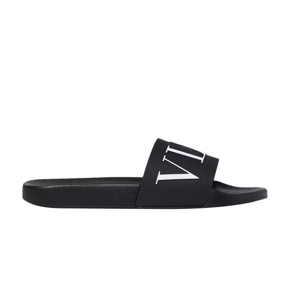 Valentino VLTN Rubber Slider Black