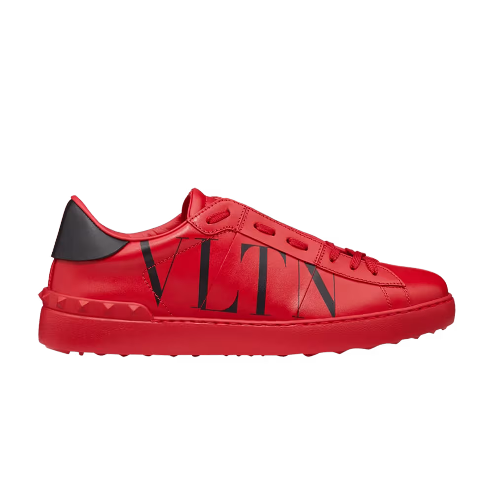 Valentino Open Low Logo Print - Red