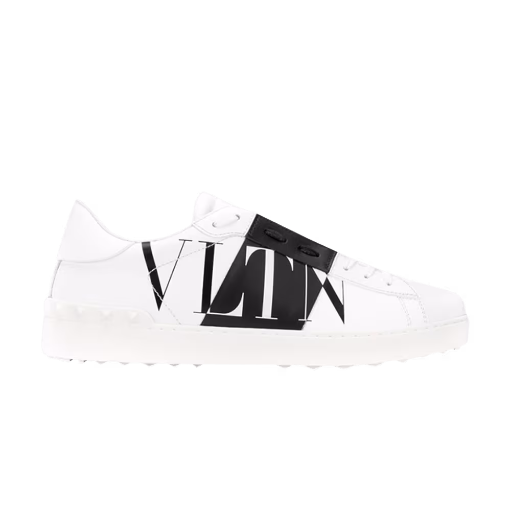 Valentino Star Open Low Logo Print - White