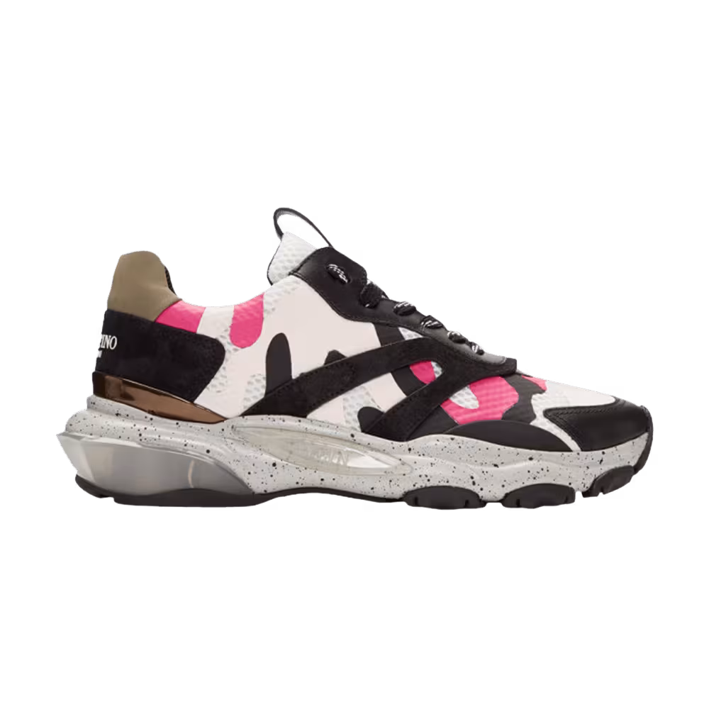 Valentino Bounce Black Pink Camouflage