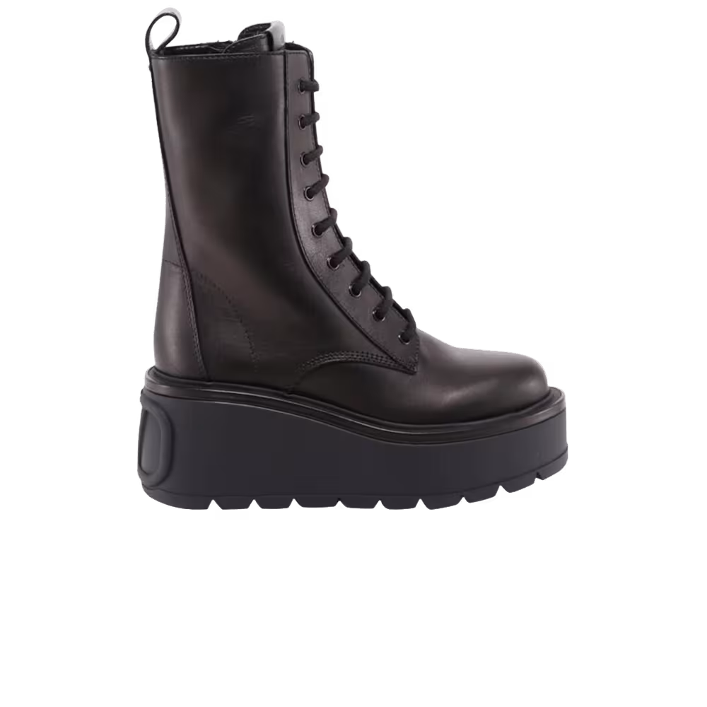 Valentino Women's Combat Boot Black