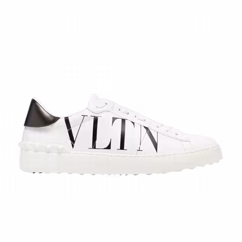 Valentino Wmns Open Low 'Logo Print - White'