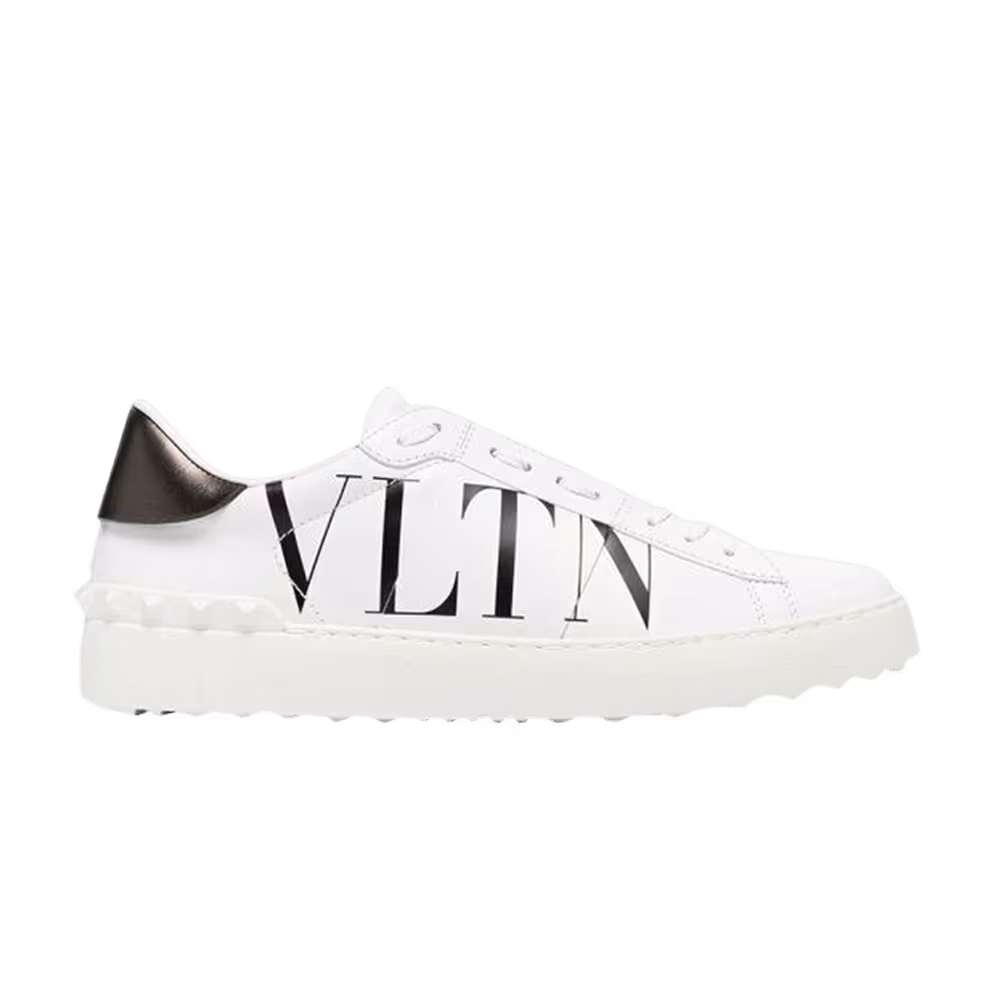 Valentino Women's Open Low Logo Print - White