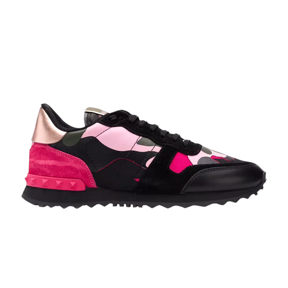 Valentino Women's Rockrunner Camo - Black Fuchsia