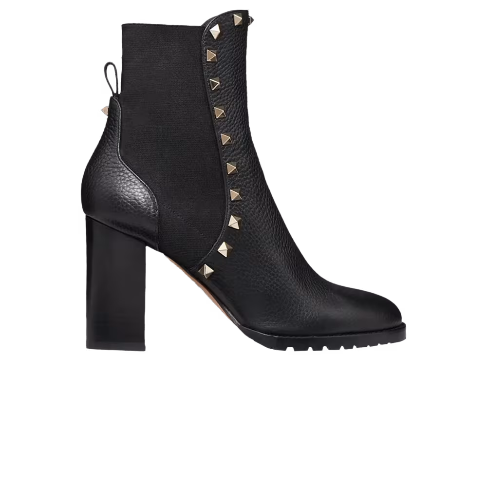 Valentino Women's Rockstud Ankle Boot Black