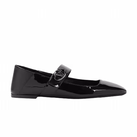Valentino Garavani Wmns Vlogo Locker Mary Jane Flat 'Black'