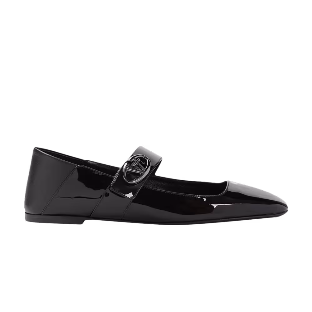 Valentino Garavani Women's Vlogo Locker Mary Jane Flat Black
