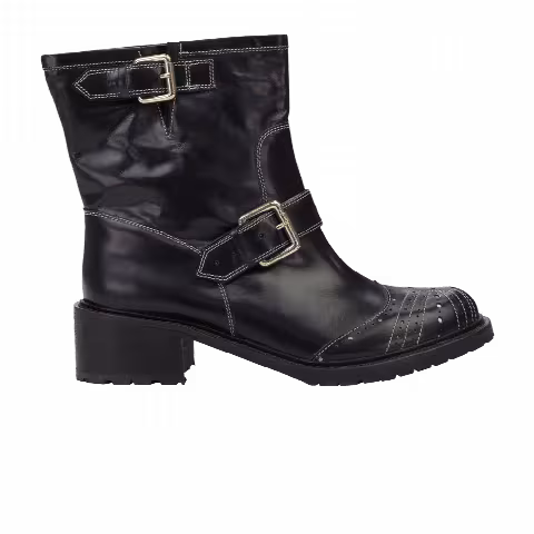 Valentino Wmns Thread Side Logo Ankle Boot 'Black'