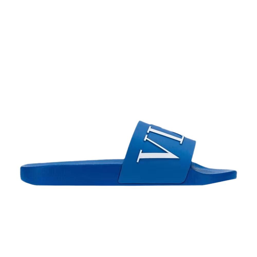 Valentino VLTN Rubber Slider Blue