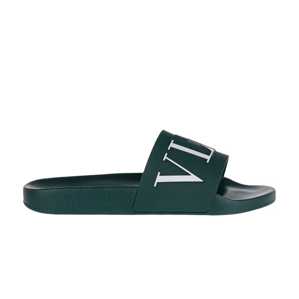 Valentino VLTN Rubber Slider Italiano Green
