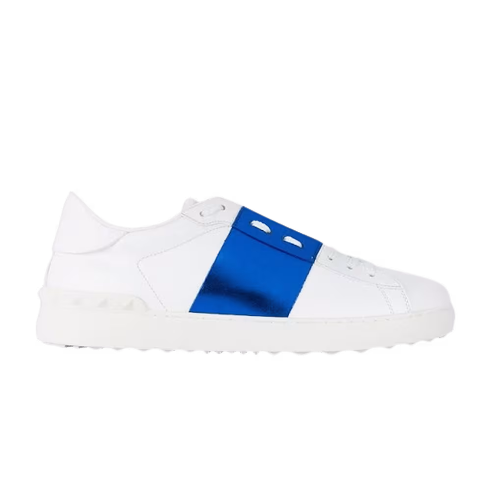 Valentino Open Sneaker Metallic Blue Band