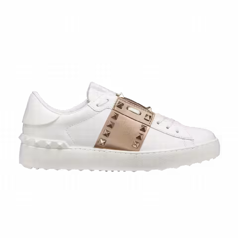 Valentino Wmns Rockstud 'Untitled - White Metallic Gold'
