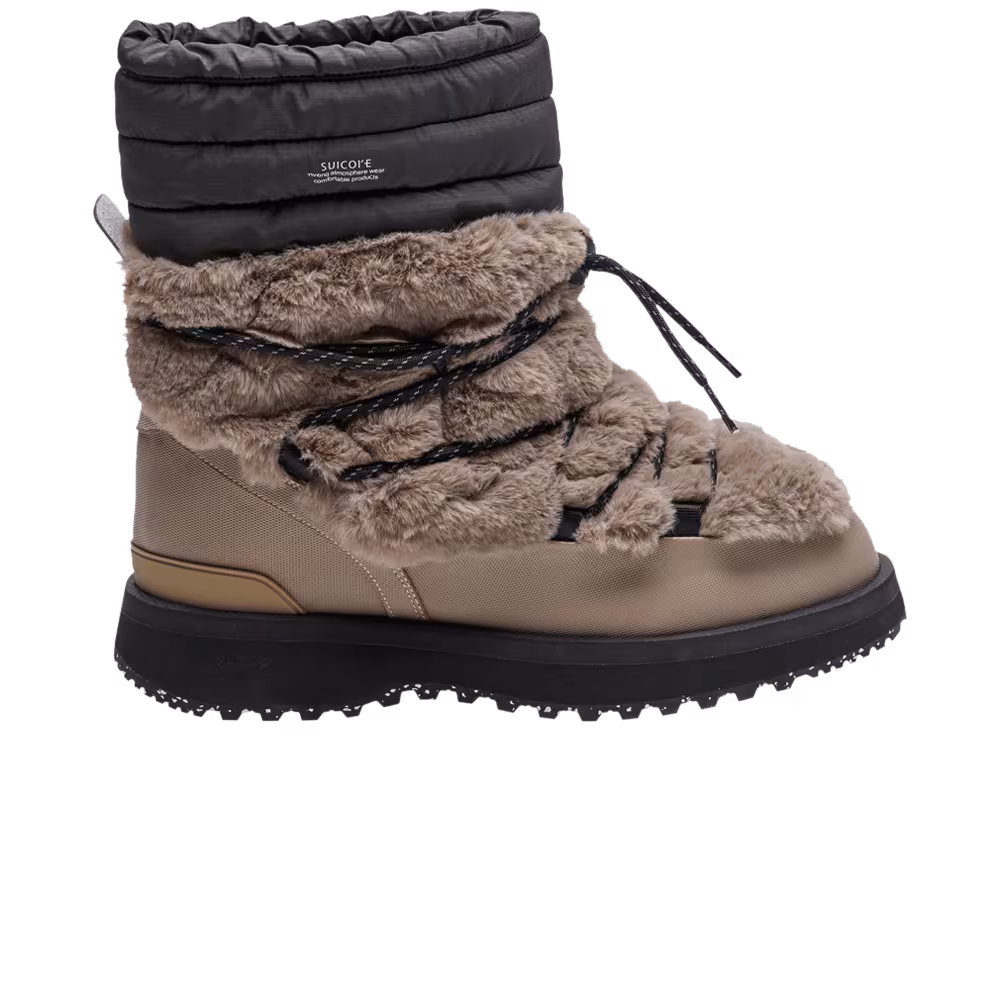 Suicoke BOWER-TRab-HI-FUR Taupe Black