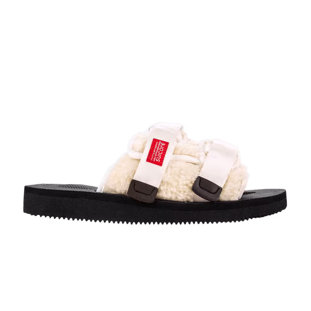 John Elliott x Suicoke Moto Sandal Ivory Polar Fleece