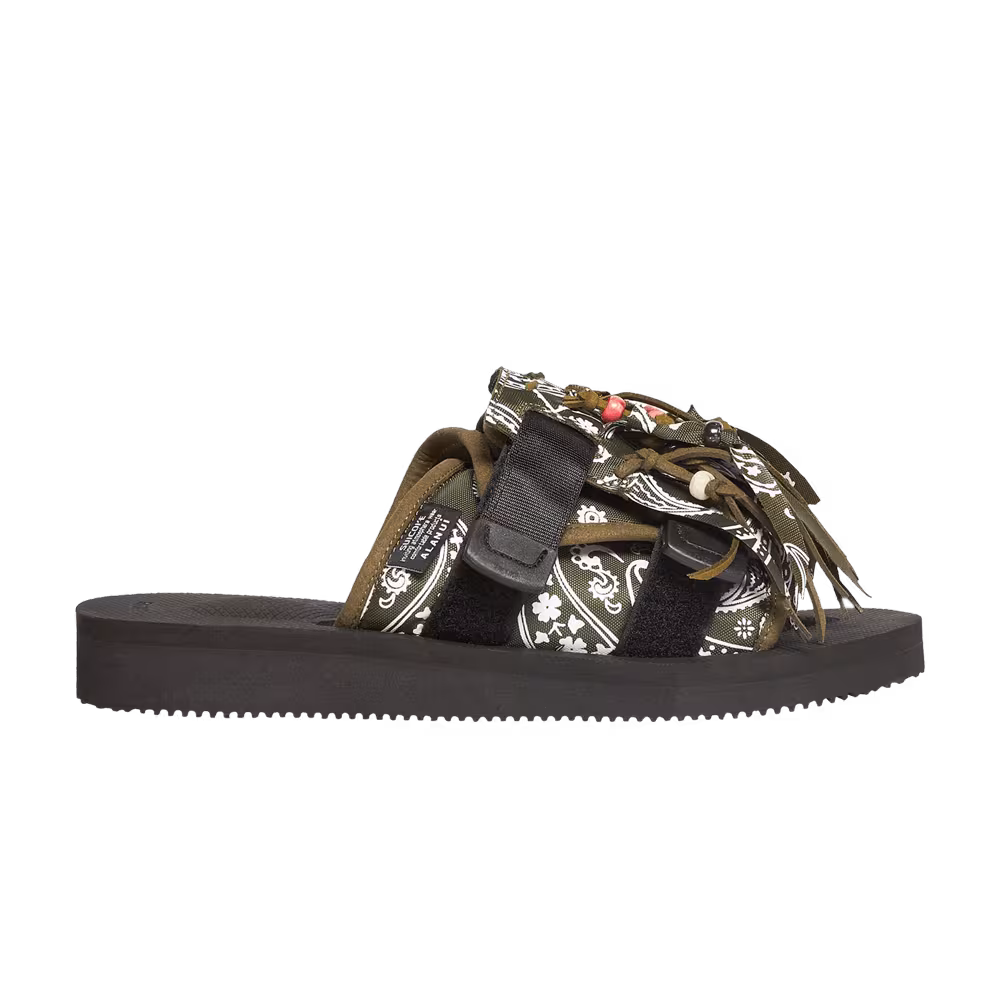 Alanui x Suicoke MOTO-Cab Fringed - Military Green