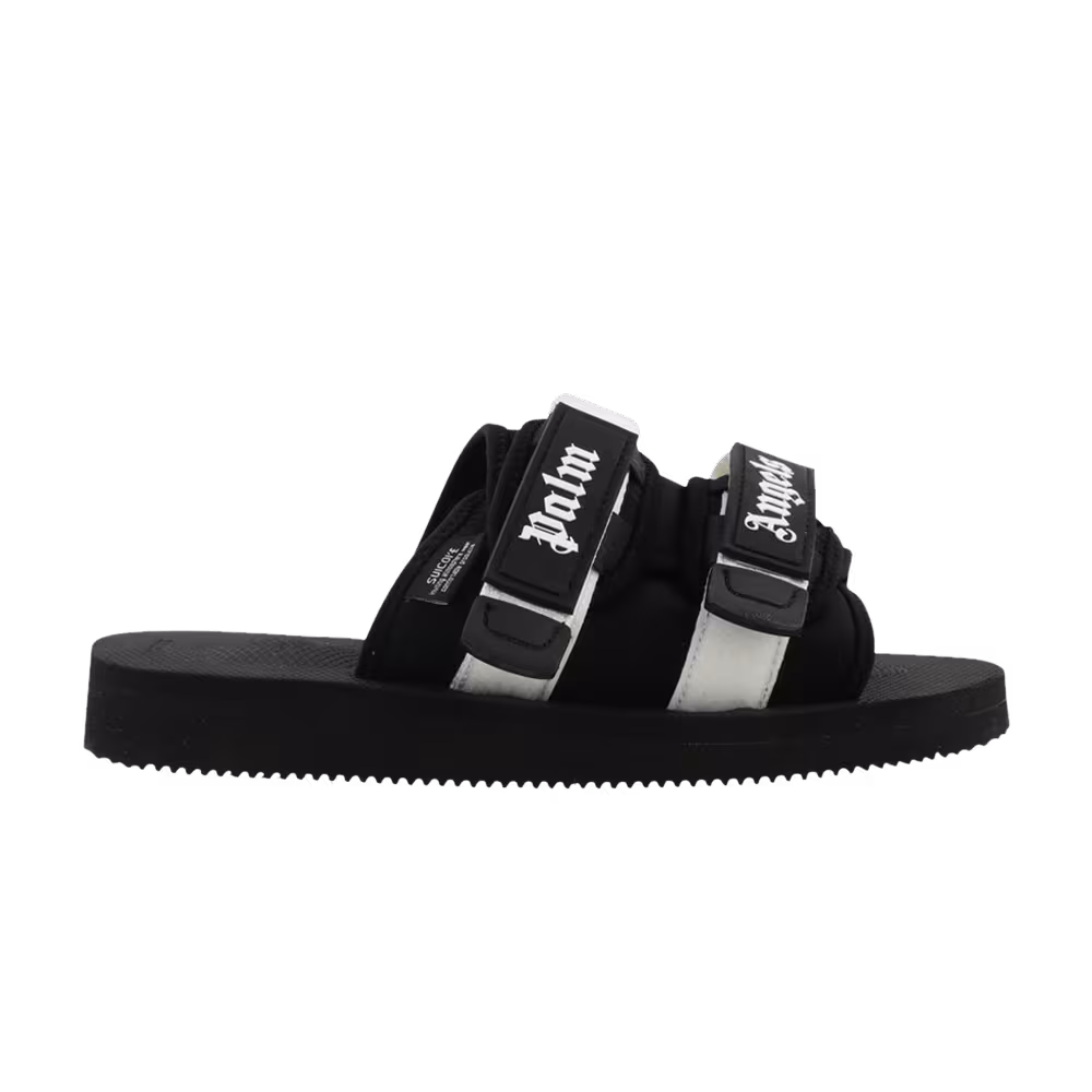 Suicoke Palm Angels x Moto Sandal Black White
