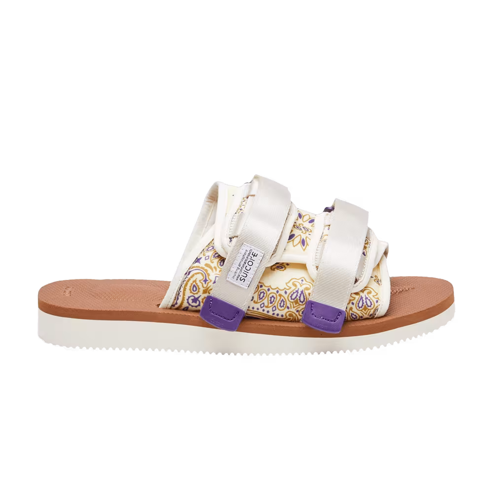 Suicoke MOTO-CAB Paisley - Ivory Purple