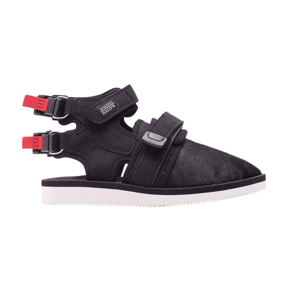 John Elliott x Suicoke Cypress Haircalf Sandal Black