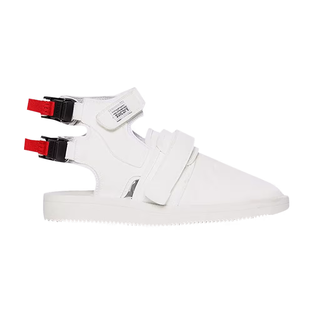 John Elliott x Suicoke Cypress Haircalf Sandal White