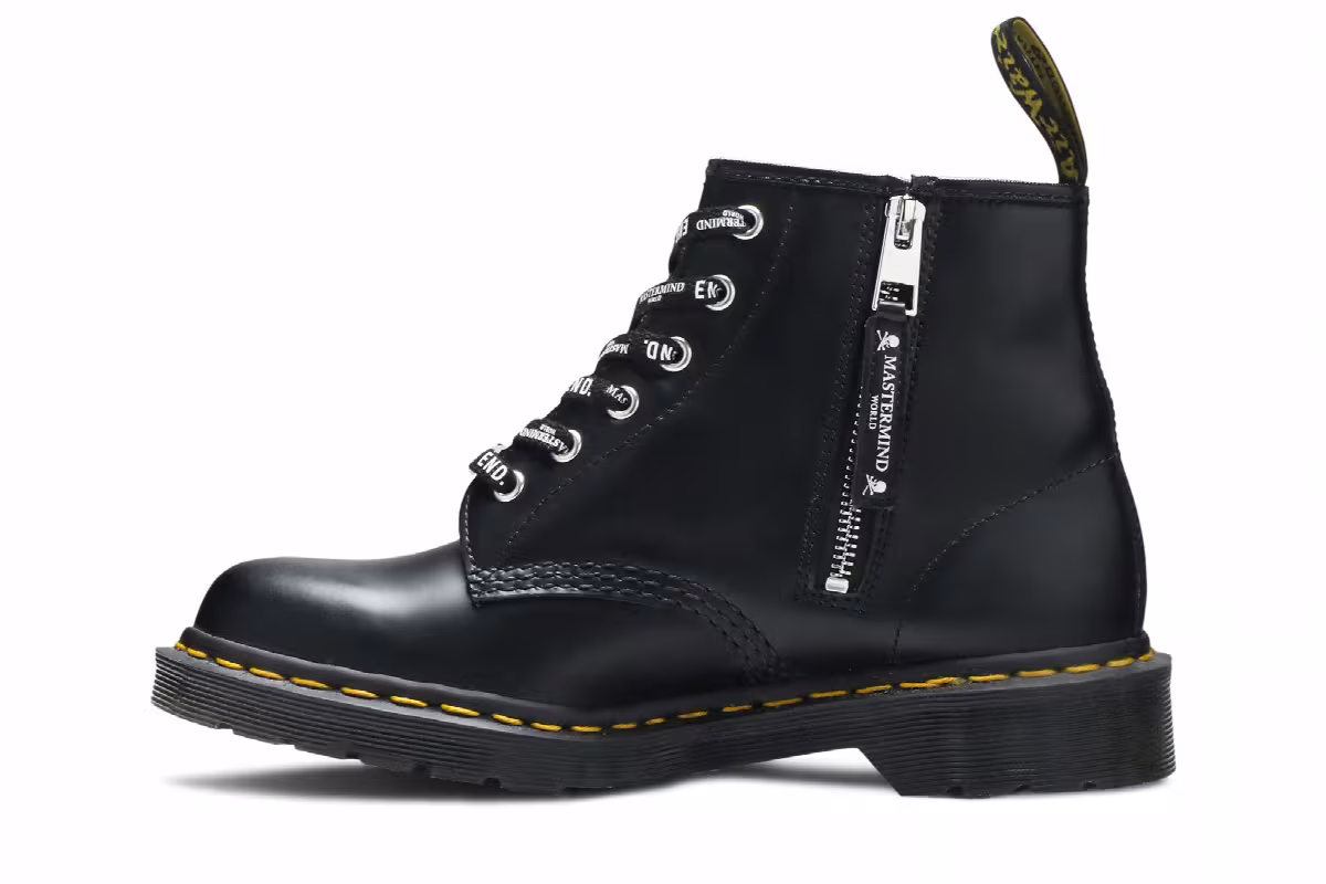 END. x Mastermind World x Dr. Martens 101 Boot Skull, view 4