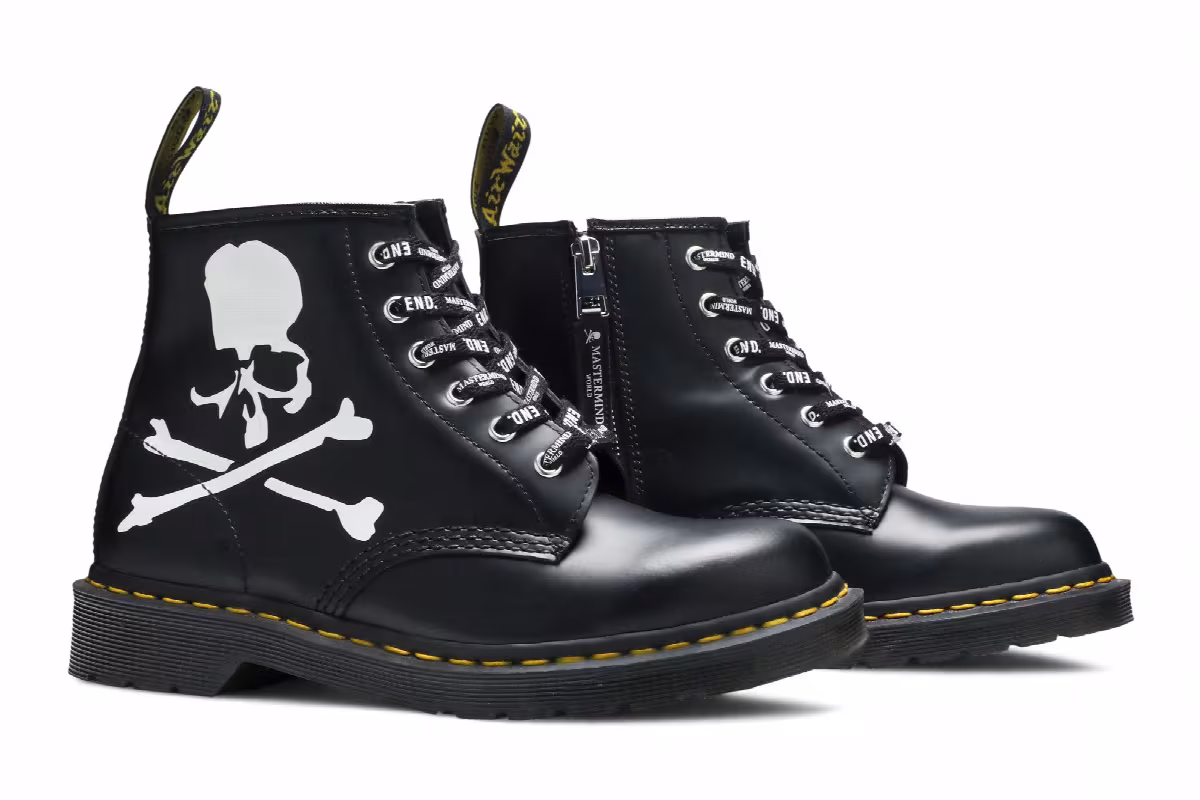 END. x Mastermind World x Dr. Martens 101 Boot Skull, view 9