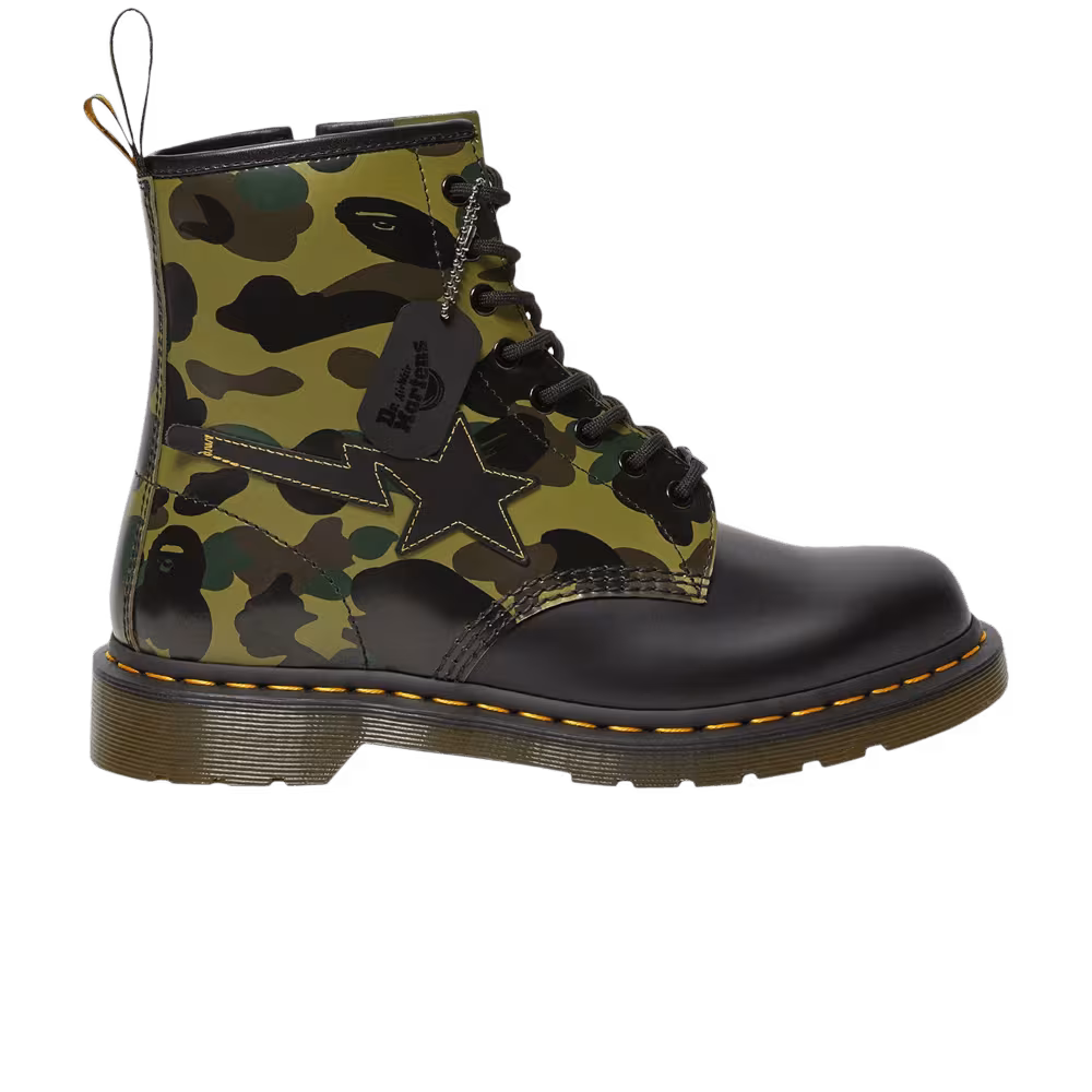 A Bathing Ape x Dr. Martens 1460 Zip Camo