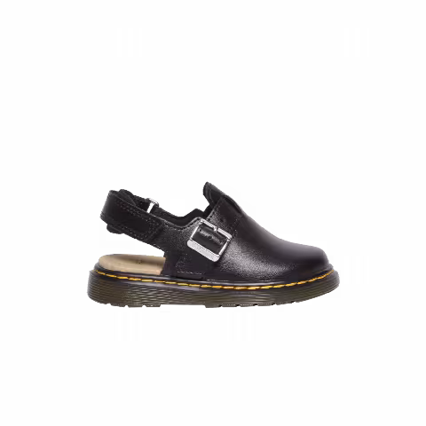 Dr. Martens Jorgie Leather Slingback Mule Toddler 'Black'
