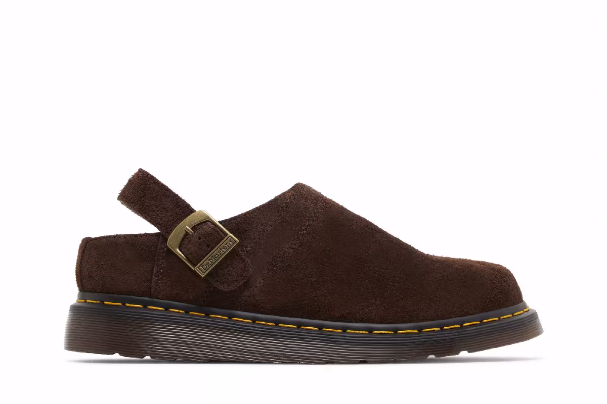 Dr. Martens Isham Suede Shoe Dark Brown, view 2