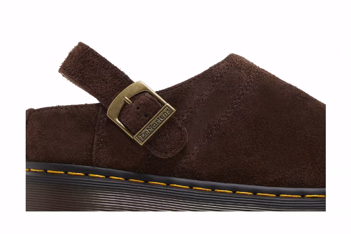 Dr. Martens Isham Suede Shoe Dark Brown, view 3