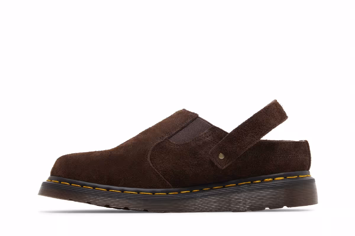 Dr. Martens Isham Suede Shoe Dark Brown, view 4