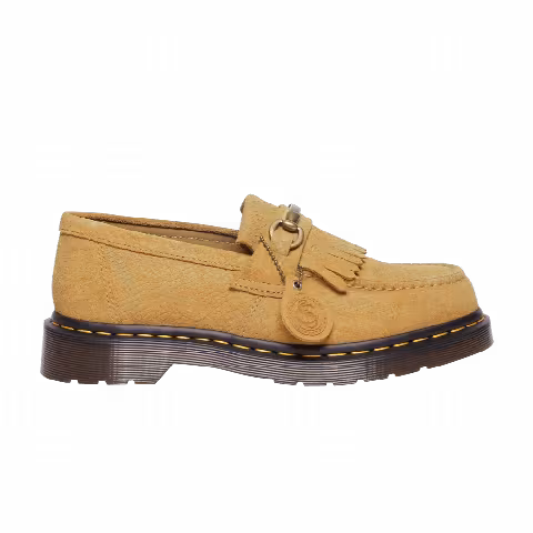 Dr. Martens Adrian Snaffle Repello Emboss Suede Kiltie Loafer 'Autumn Spice'