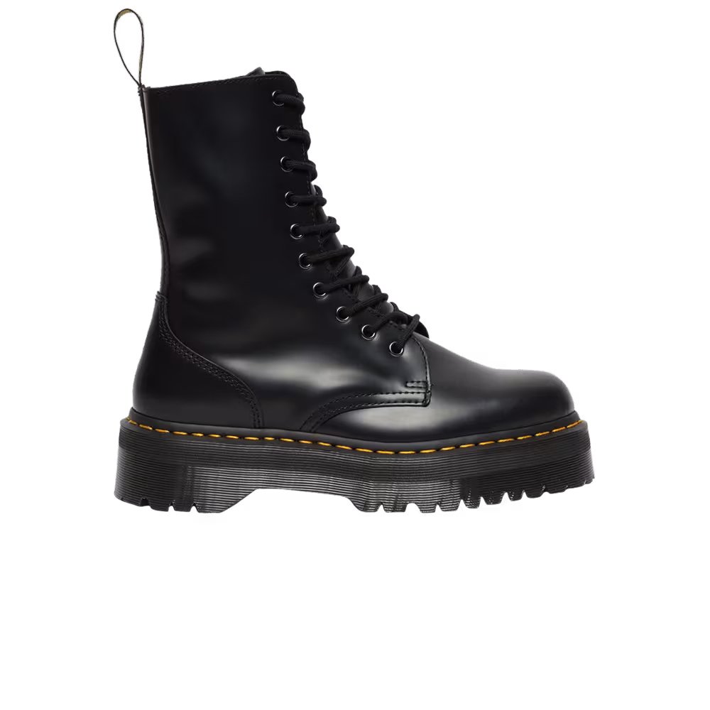 Dr. Martens Jadon High Smooth Leather Platform Boot Black