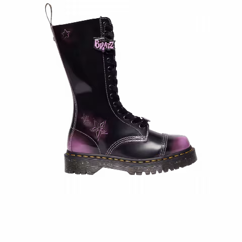 Bratz x Dr. Martens Wmns 1B99 Bex Arcadia Leather Boot 'Black Purple Stars'