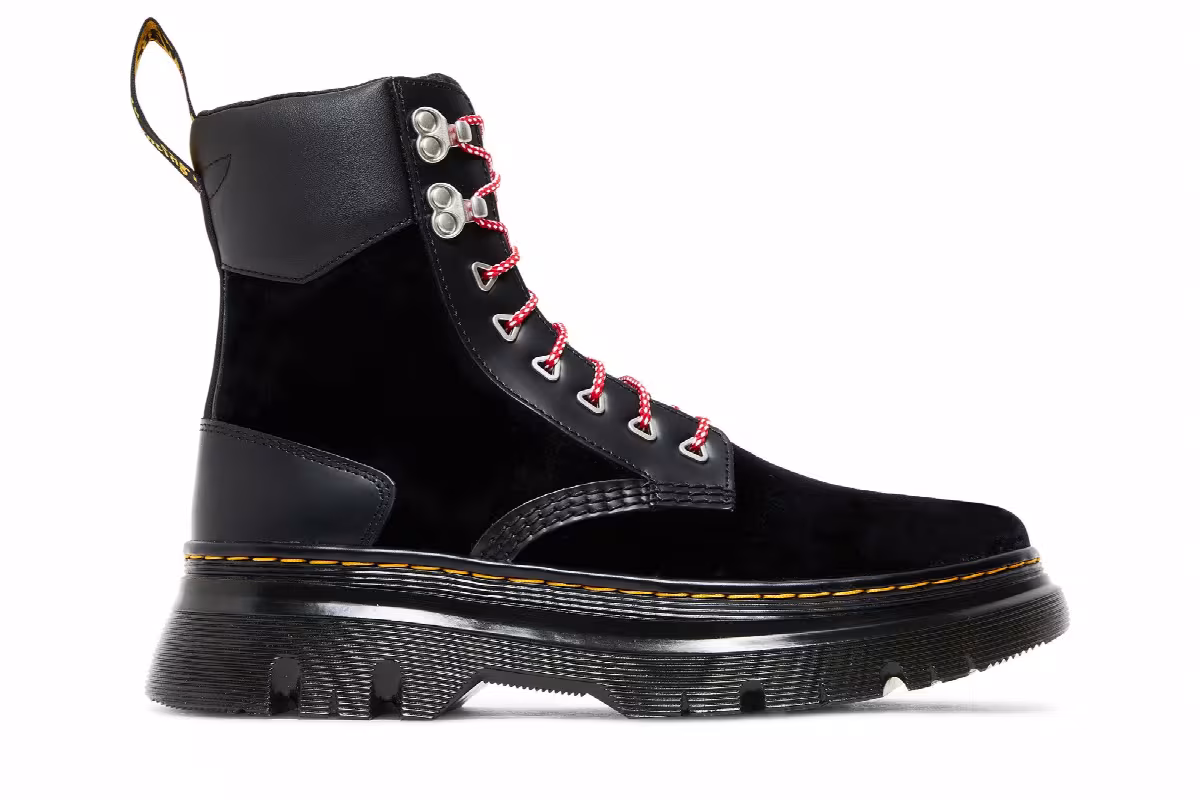 atmos x Dr. Martens Tarik Zip Black Velvet, view 2