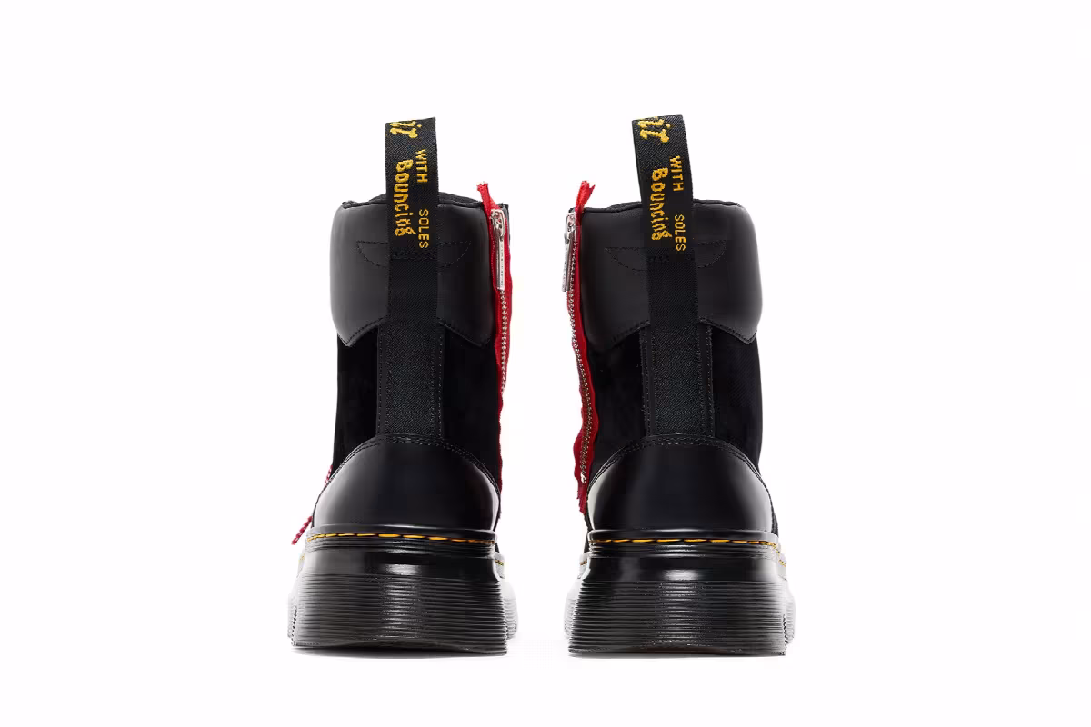 atmos x Dr. Martens Tarik Zip Black Velvet, view 7