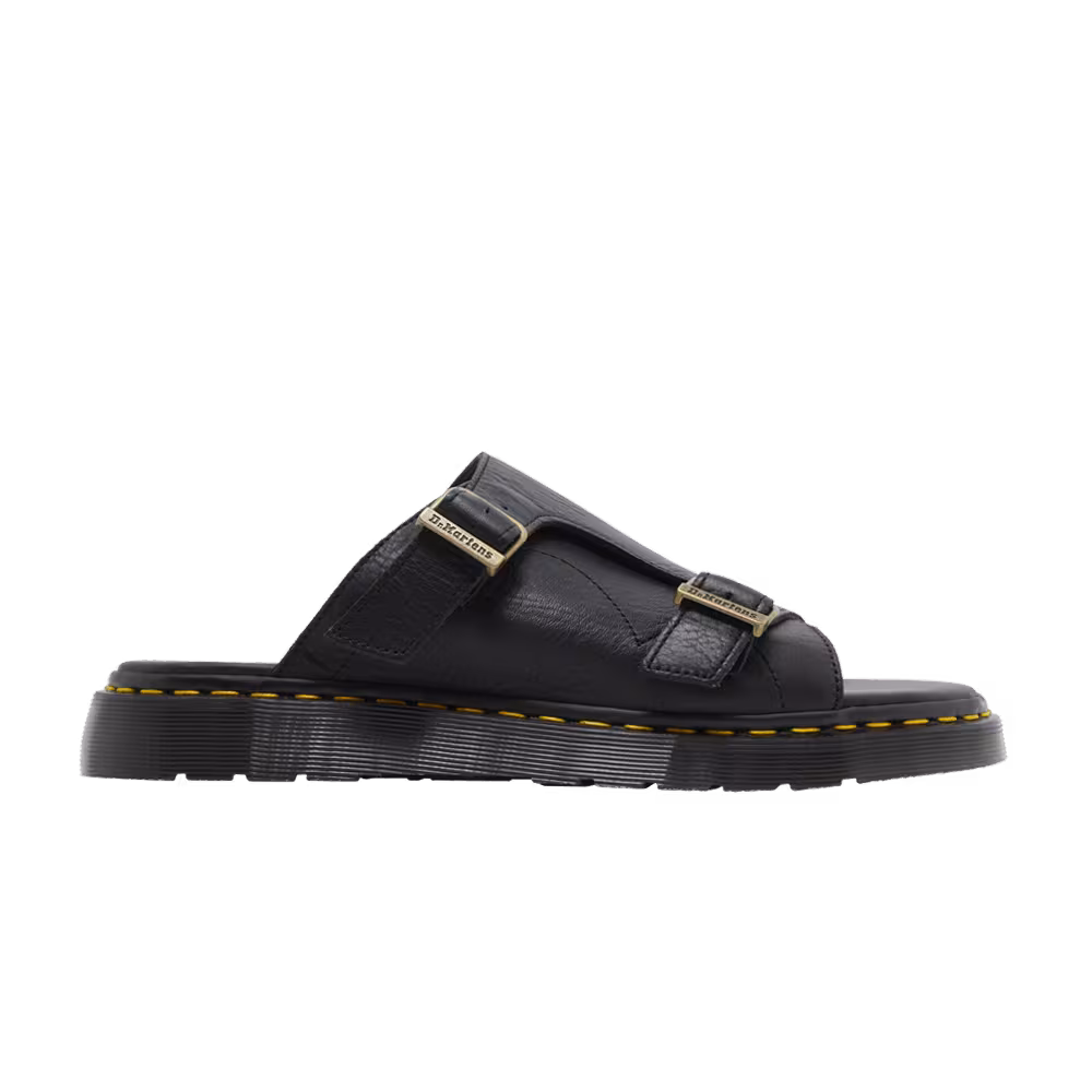 Dr. Martens Dayne Made in England Leather Slide Sandals Black