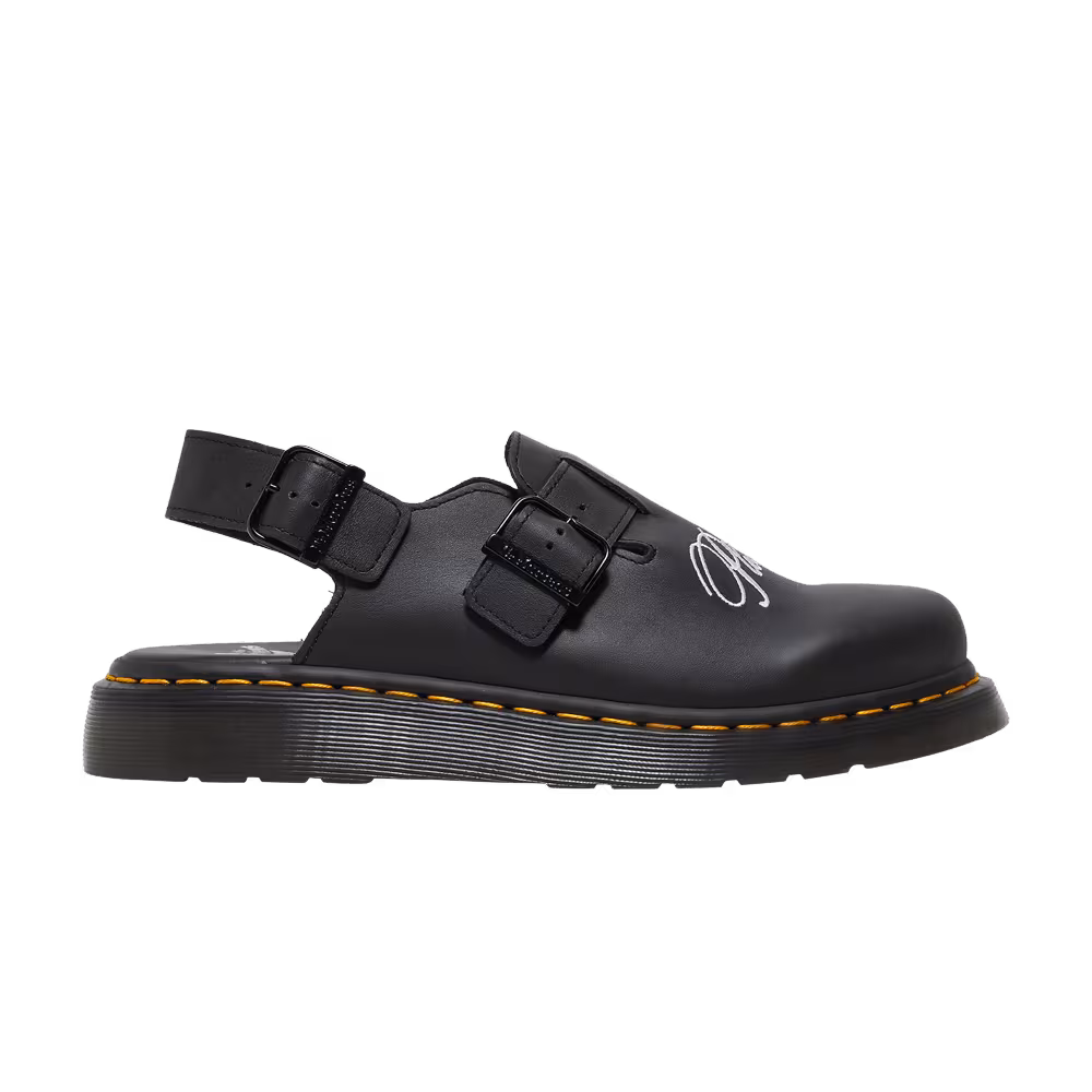 Pleasures x Dr. Martens Jorge Leather Mule Black