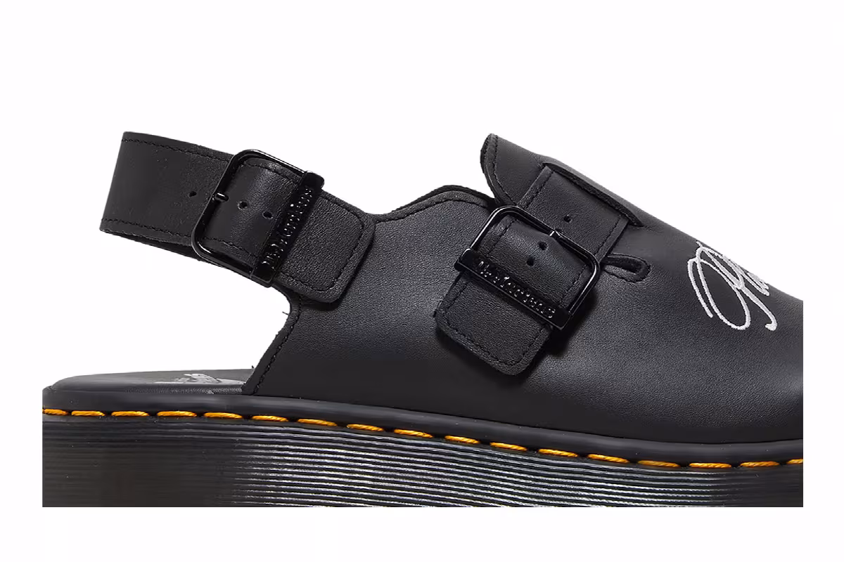 Pleasures x Dr. Martens Jorge Leather Mule Black, view 3