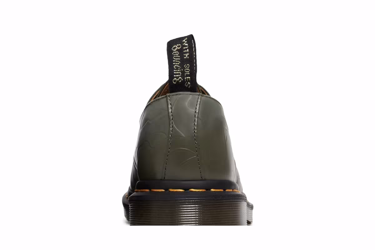 BAPE x Dr. Martens 1461 Khaki Embossed Camo, view 8