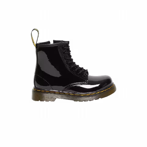 Dr. Martens 1460 Patent Leather Lace Up Boot Toddler 'Black'