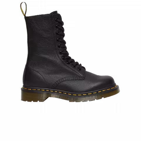Dr. Martens Wmns 1490 Virginia Leather Mid Calf Boot 'Black'