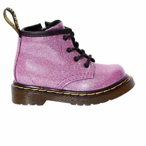 Dr. Martens 1460 Glitter Lace Up Boot Toddler 'Dark Pink'