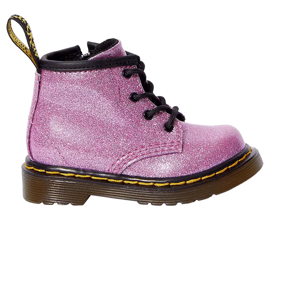 Dr. Martens 1460 Glitter Lace Up Boot Toddler Dark Pink